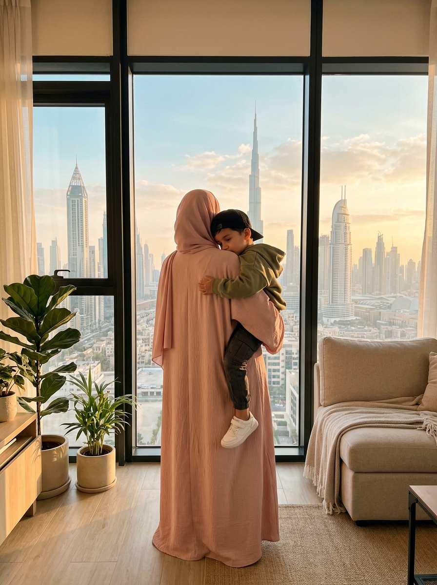 Mother and child sharing a quiet moment together